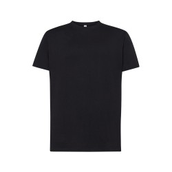 T-Shirt uomo manica corta tubolare gr. 155, girocollo colore nero