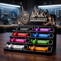 Portachiavi Apribottiglie in Alluminio Personalizzato | Titan Matches