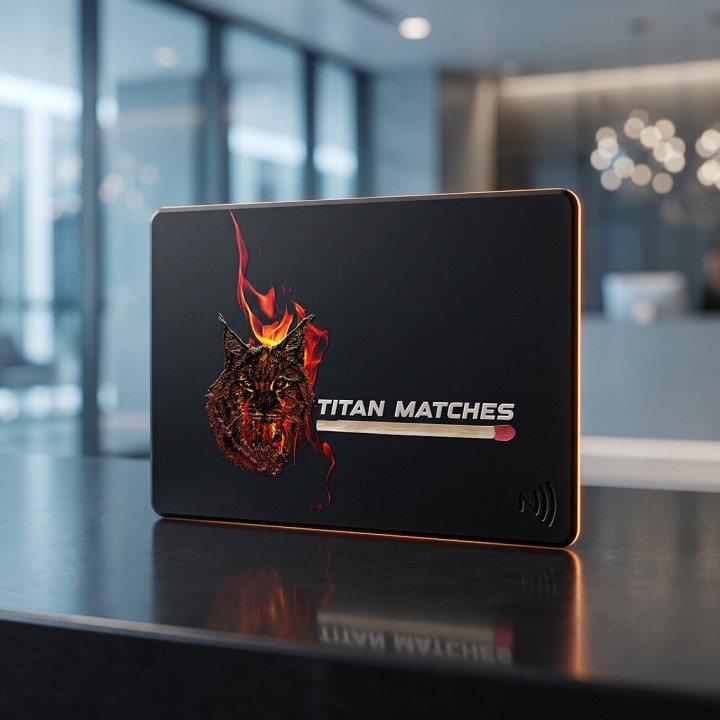 Biglietto da Visita Elettronico NFC Personalizzato | Titan Matches