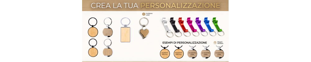 Portachiavi Personalizzati in Metallo, Ecopelle e Bambù | Titan Matches