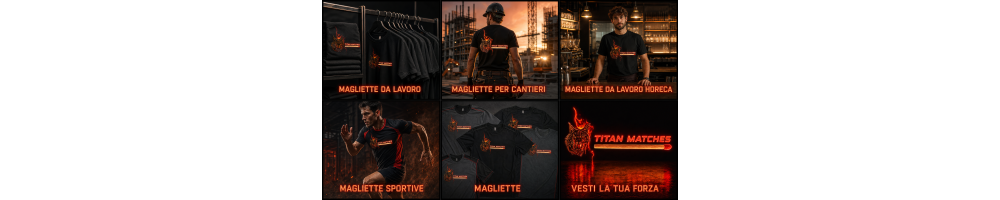 T-Shirt Personalizzate Senza Minimi d'Ordine | Titan Matches
